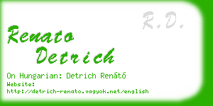 renato detrich business card